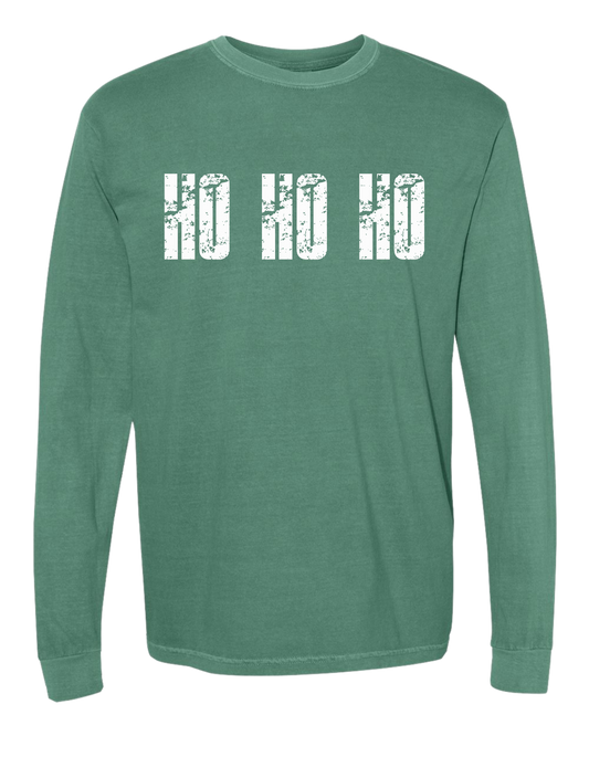 Ho Ho Ho Comfort Colors Long Sleeve