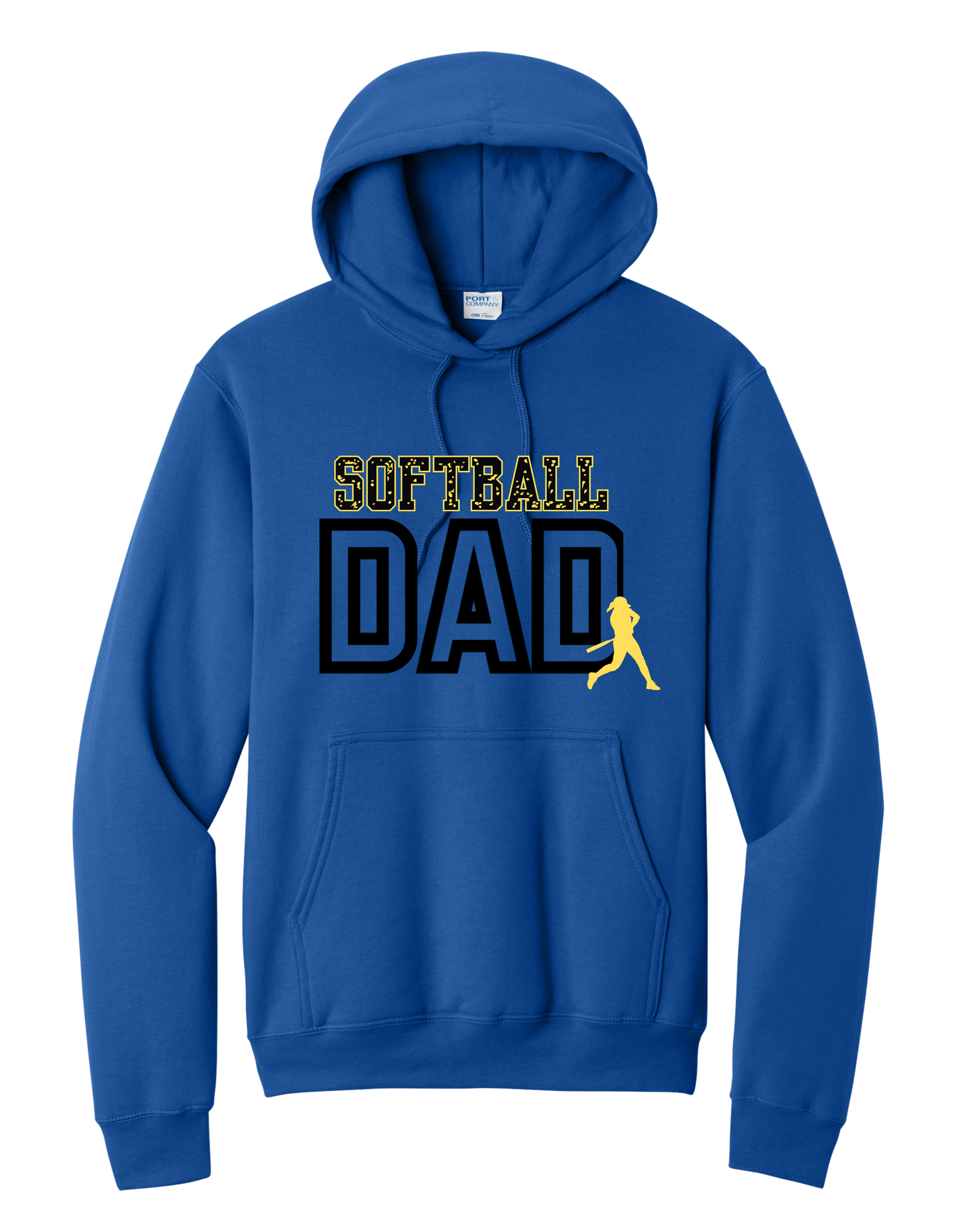 Softball DAD "CUSTOM NAME" Hoodie - PLEASE READ DESCRIPTION
