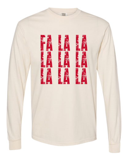 Fa La La Comfort Colors Long Sleeve