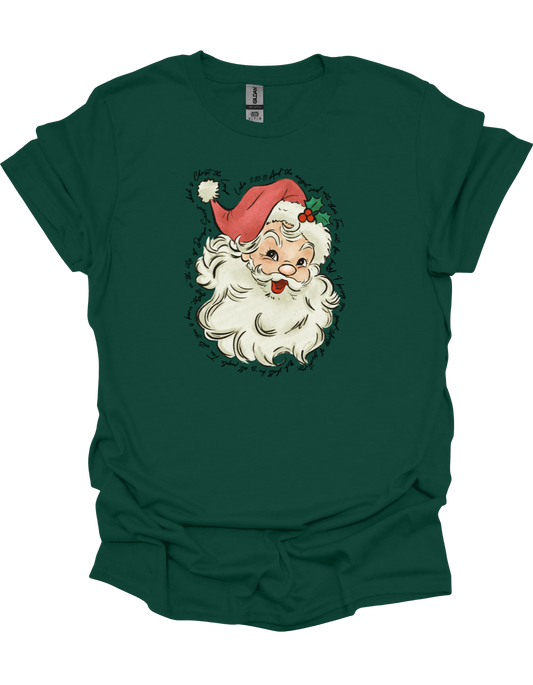 Luke 2:10-11 Santa T-Shirt