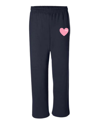 Love Theta Alpha Open Bottom Sweatpants