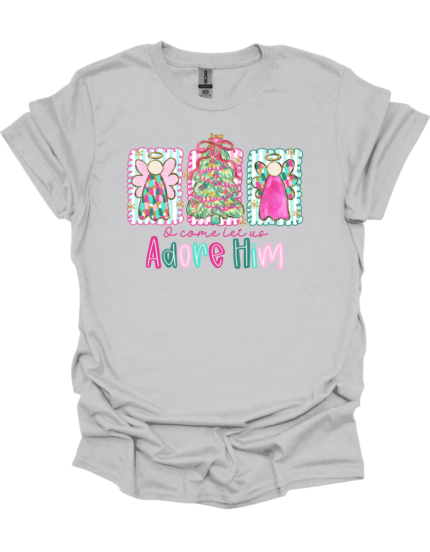 Angels Let Us Adore Him T-Shirt