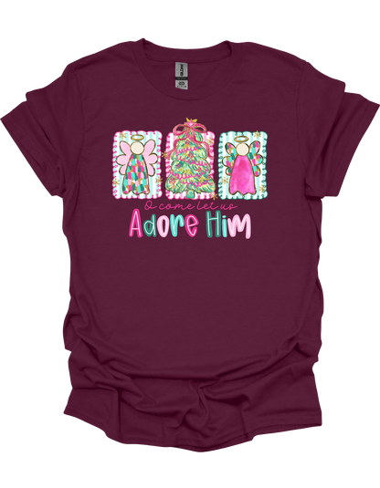 Angels Let Us Adore Him T-Shirt