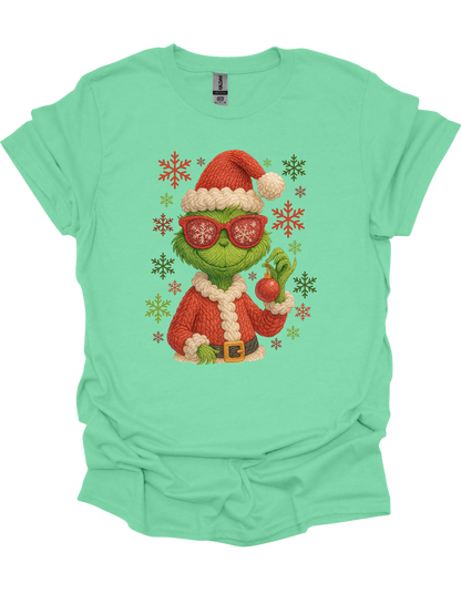 Grinch Snowflakes T-Shirt