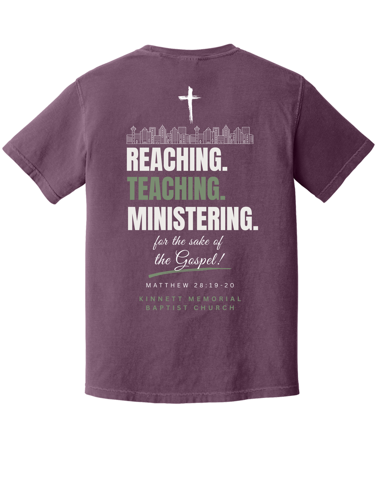 Reaching, Teaching, Ministering COMFORT COLORS T-shirt