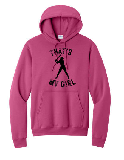 That's My Girl with Name on Back Hoodie