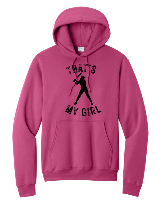 That's My Girl with Name on Back Hoodie