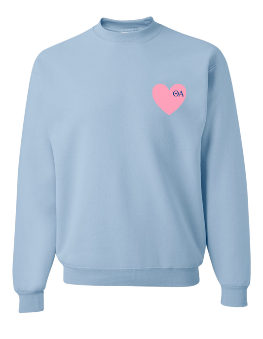 Love Theta Alpha Crewneck