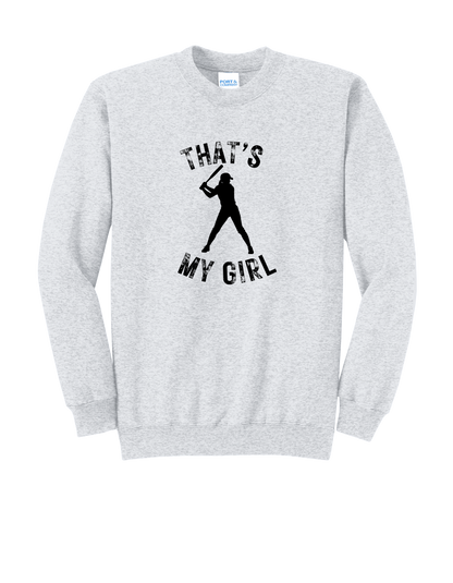 That's My Girl with Name on Back Sweatshirt