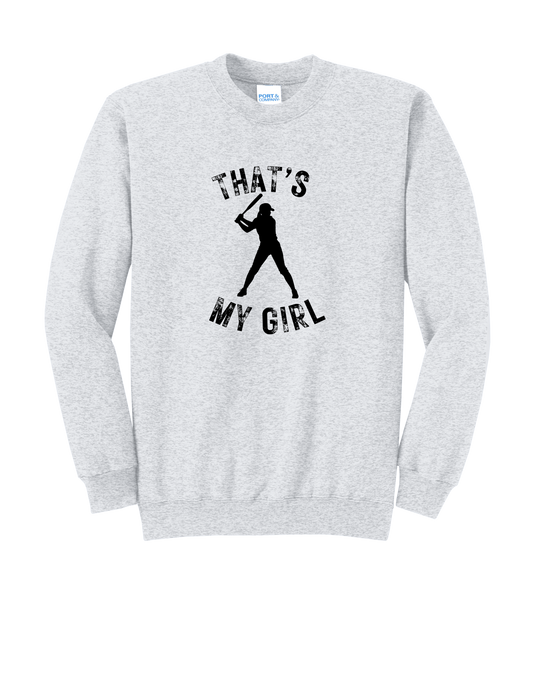 That's My Girl with Name on Back Sweatshirt