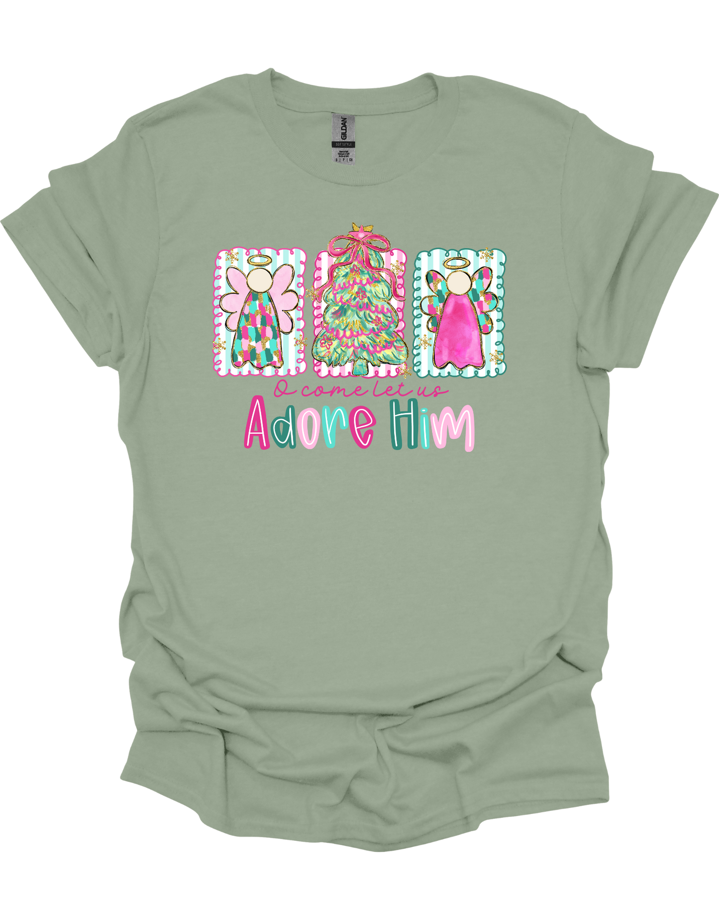 Angels Let Us Adore Him T-Shirt