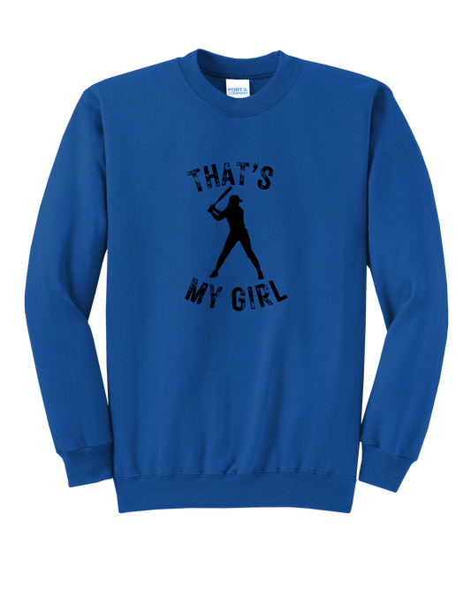 That's My Girl with Name on Back Sweatshirt