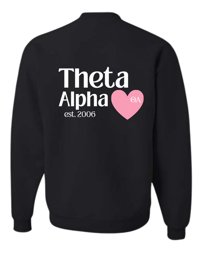 Love Theta Alpha Crewneck