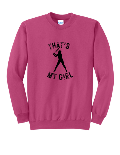 That's My Girl with Name on Back Sweatshirt
