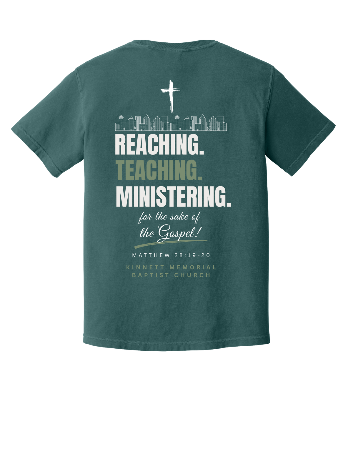 Reaching, Teaching, Ministering COMFORT COLORS T-shirt