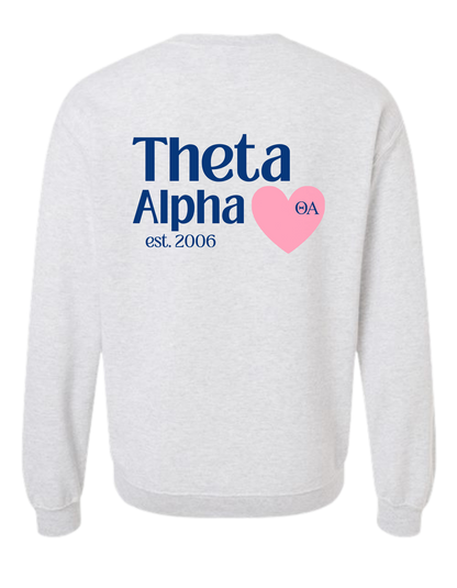 Love Theta Alpha Crewneck