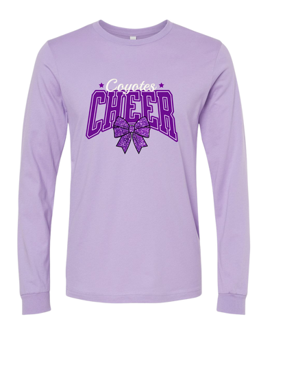 Coyotes Cheer Bow Long Sleeve