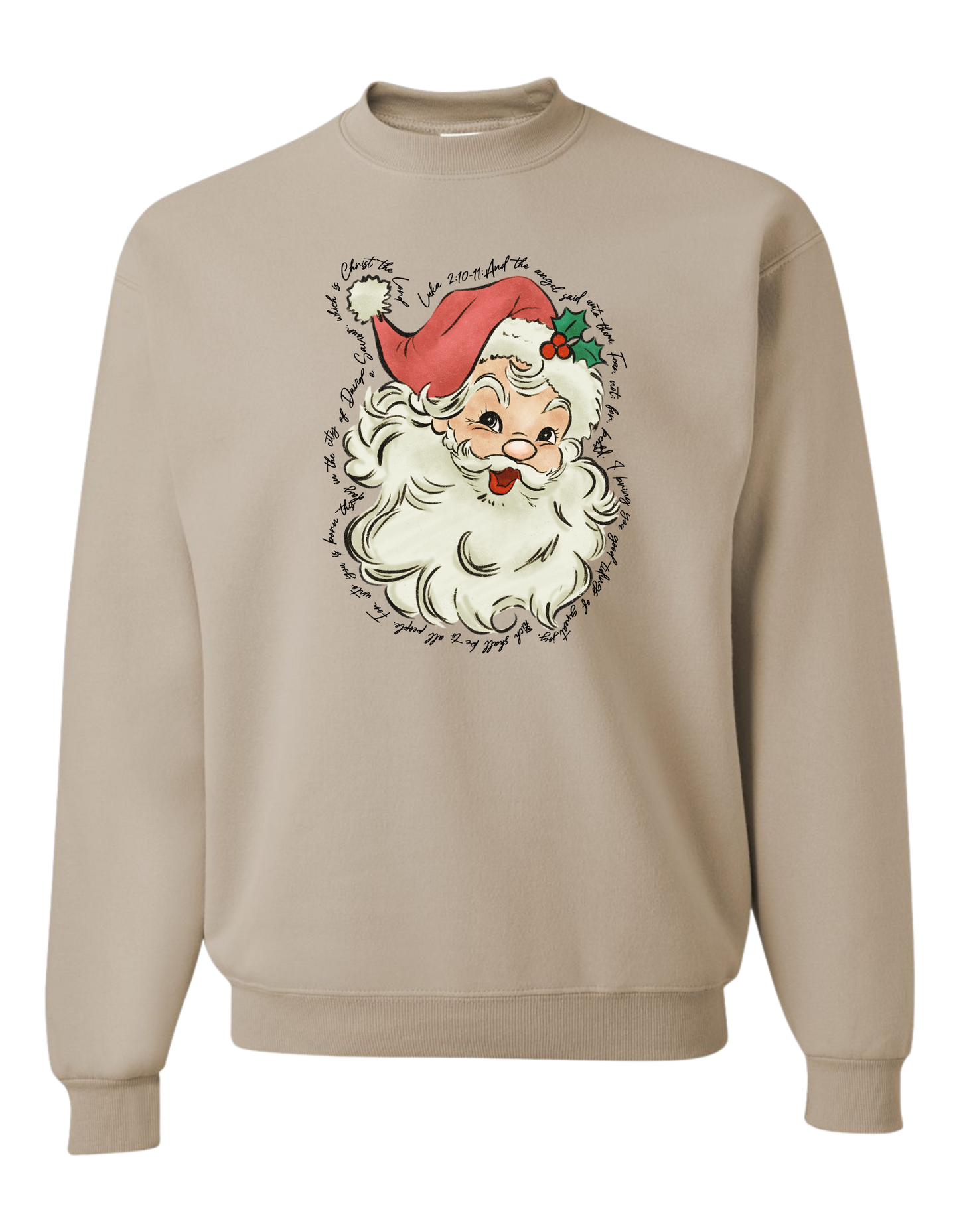 Luke 2:10-11 Santa Crewneck