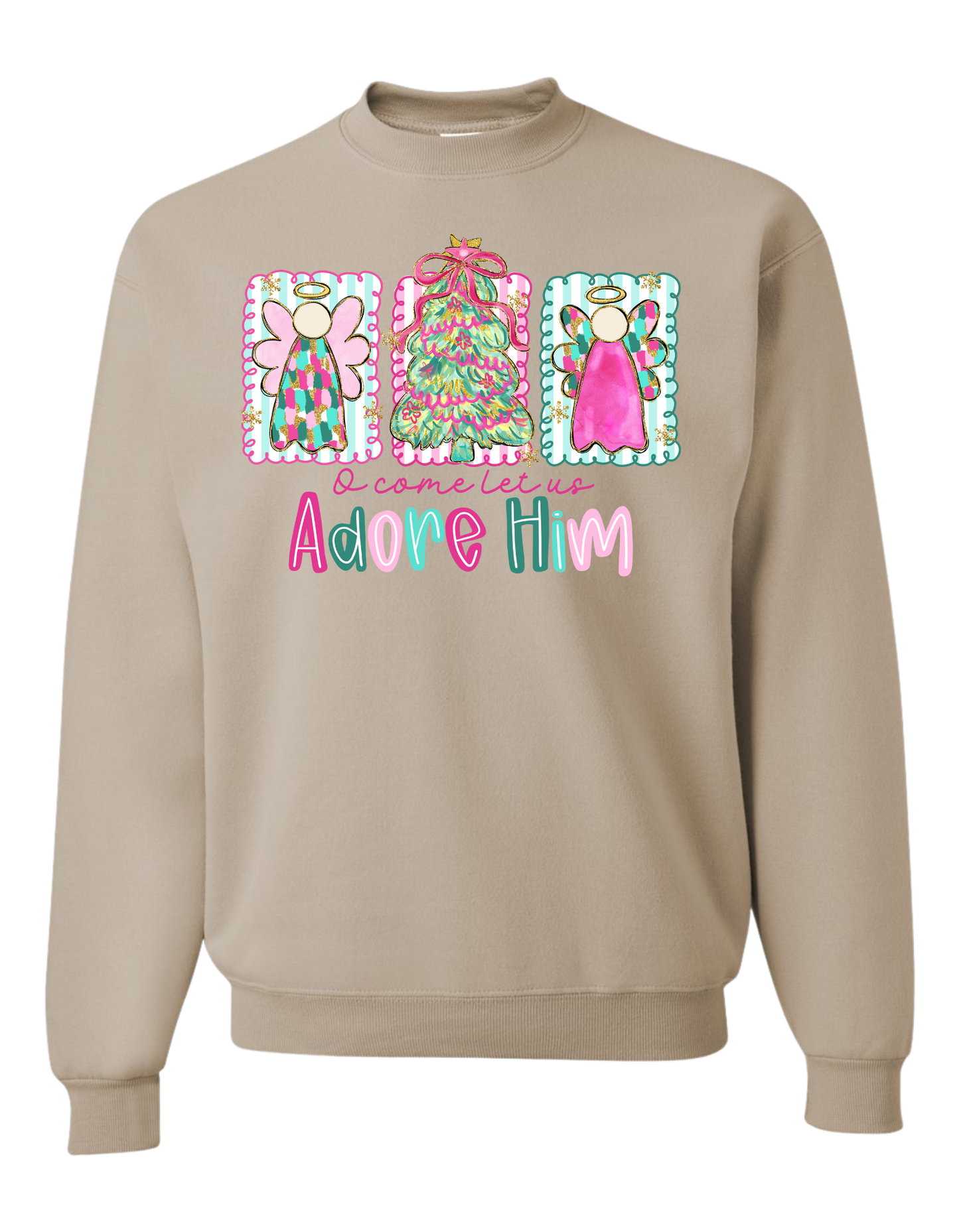 Angels Let Us Adore Him Crewneck