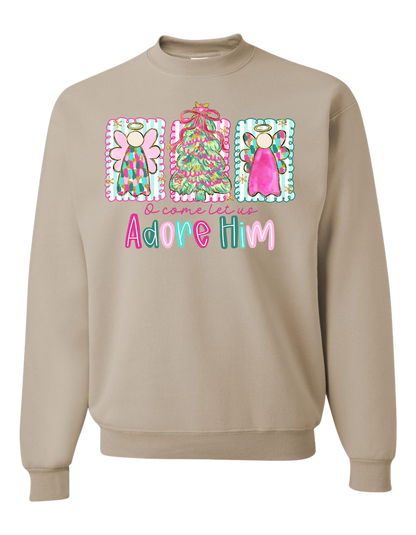 Angels Let Us Adore Him Crewneck