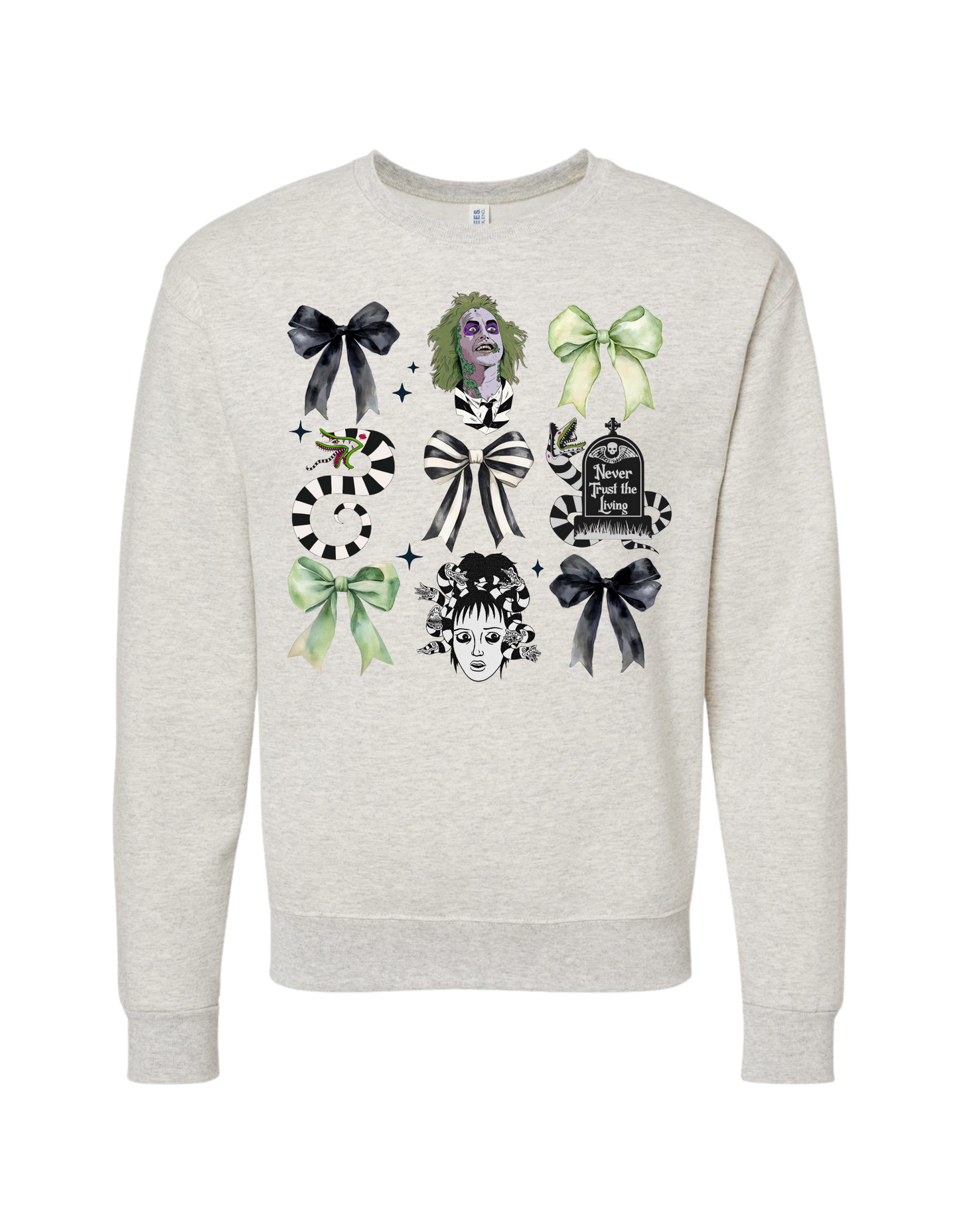 Beetlejuice Bow Coquette Crewneck