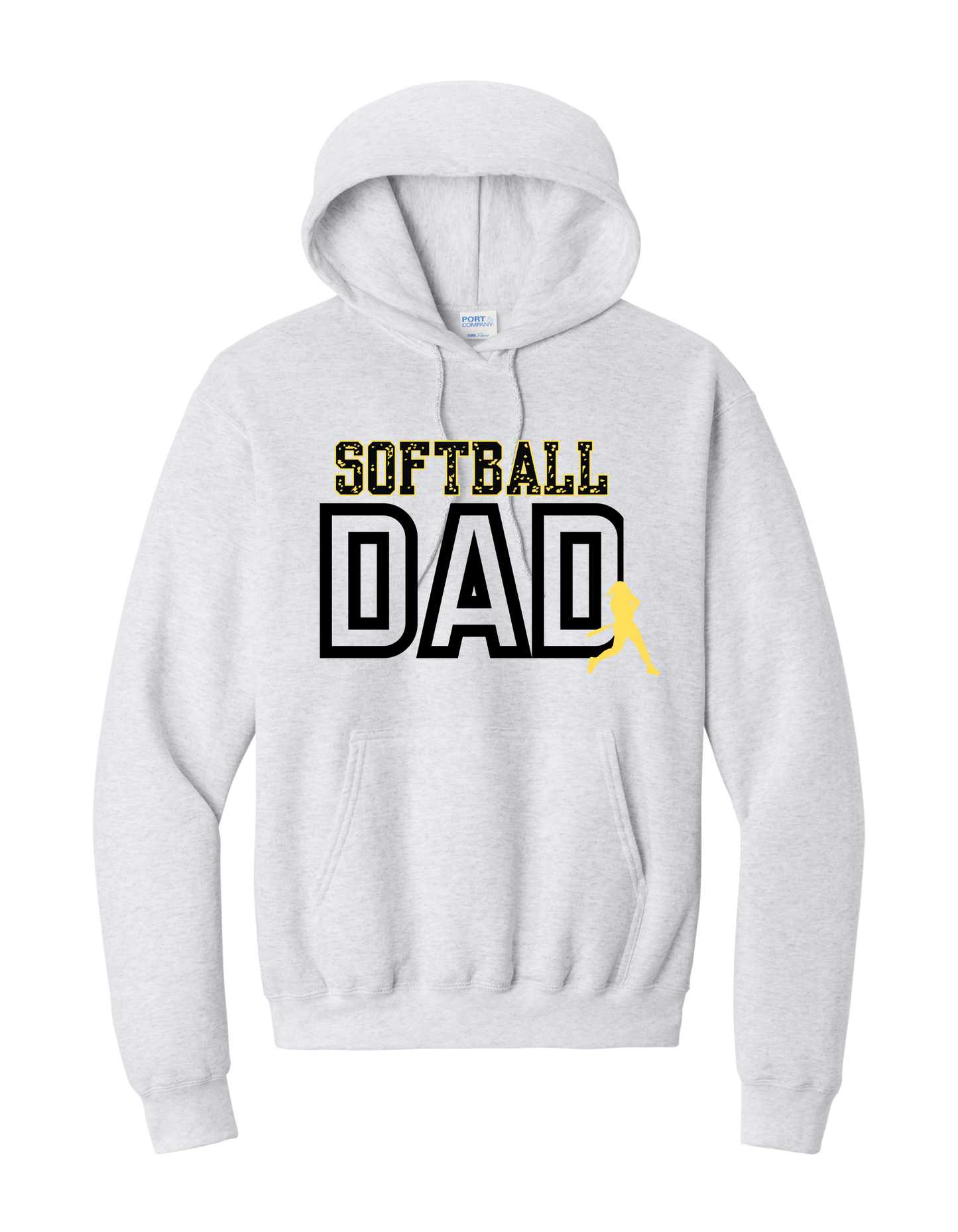 Softball DAD "CUSTOM NAME" Hoodie - PLEASE READ DESCRIPTION