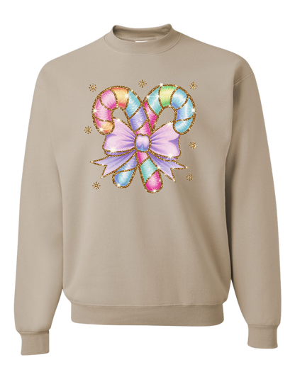 Fun-Filled Candy Cane Crewneck