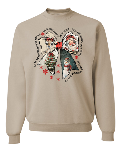 It's the Most Wonderful Time Bow Crewneck