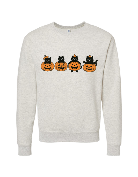 Pumpkin Cats Crewneck