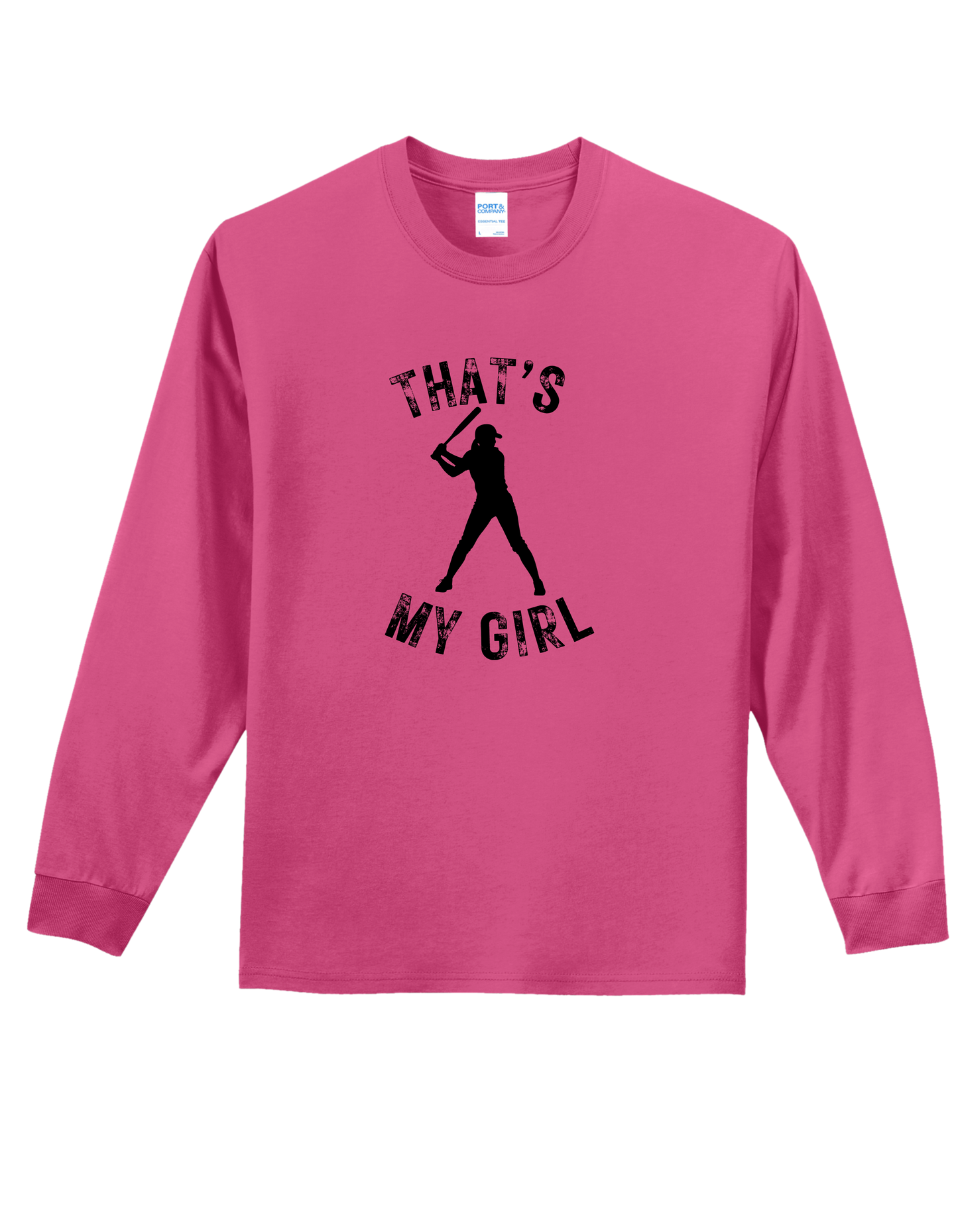 That's My Girl with Name on the Back Long Sleeve