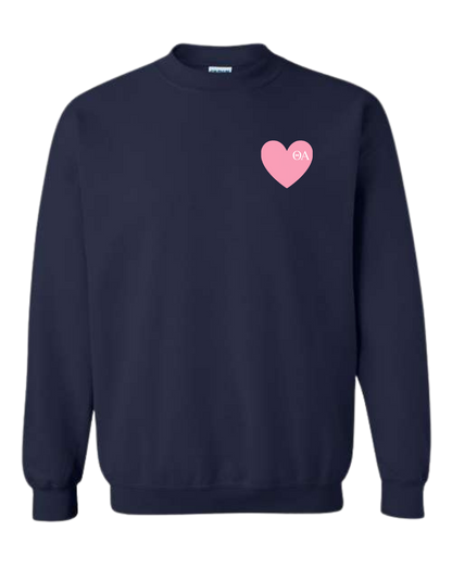 Love Theta Alpha Crewneck