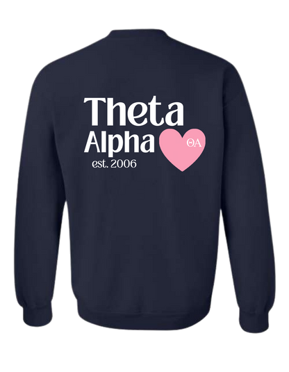 Love Theta Alpha Crewneck