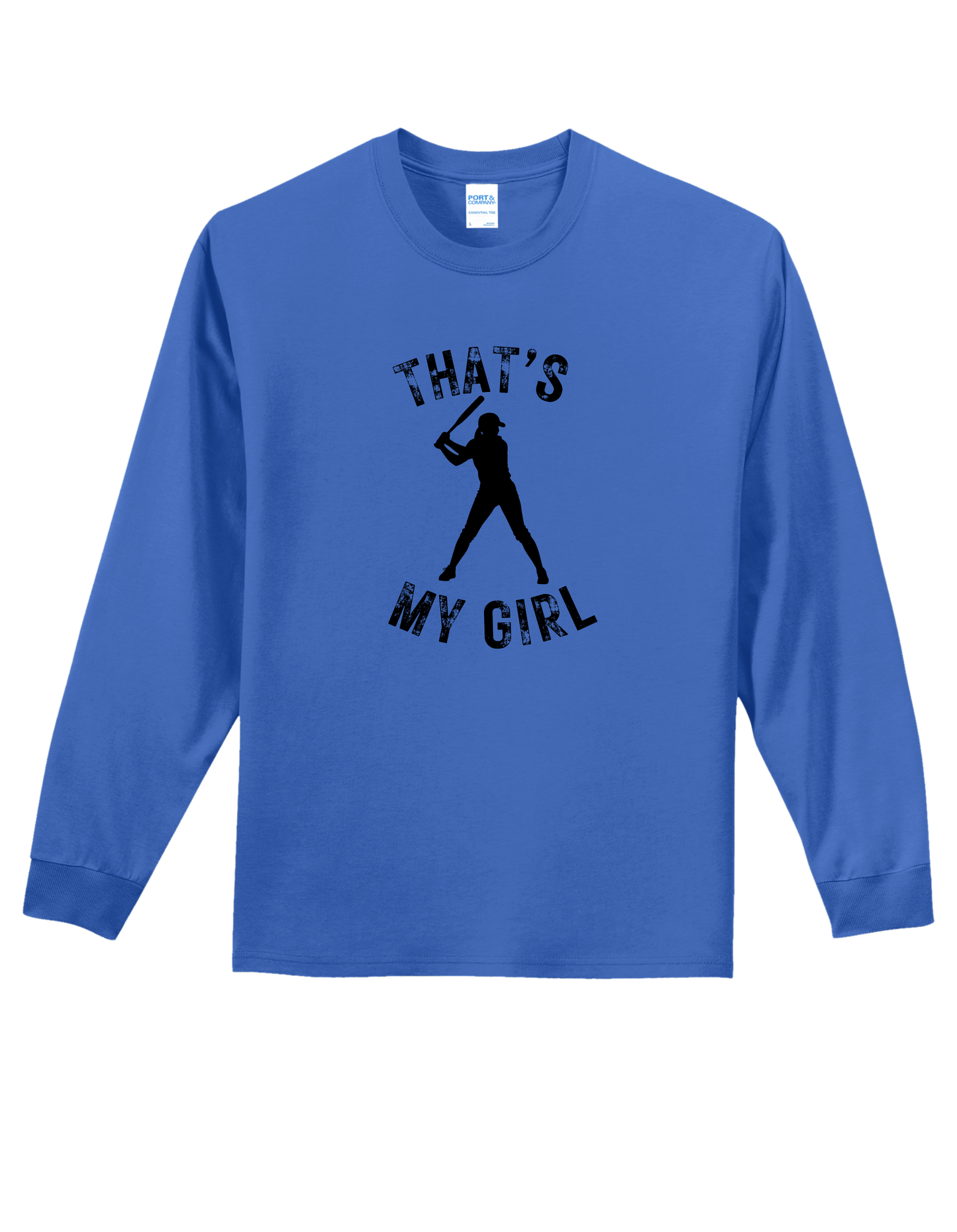 That's My Girl with Name on the Back Long Sleeve