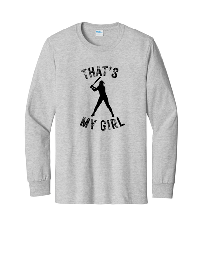 That's My Girl with Name on the Back Long Sleeve