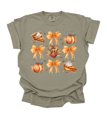 Thanksgiving Coquette Comfort Colors T-Shirt