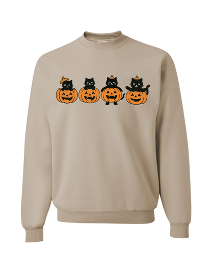 Pumpkin Cats Crewneck