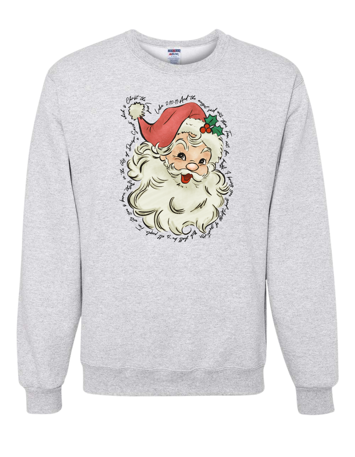 Luke 2:10-11 Santa Crewneck