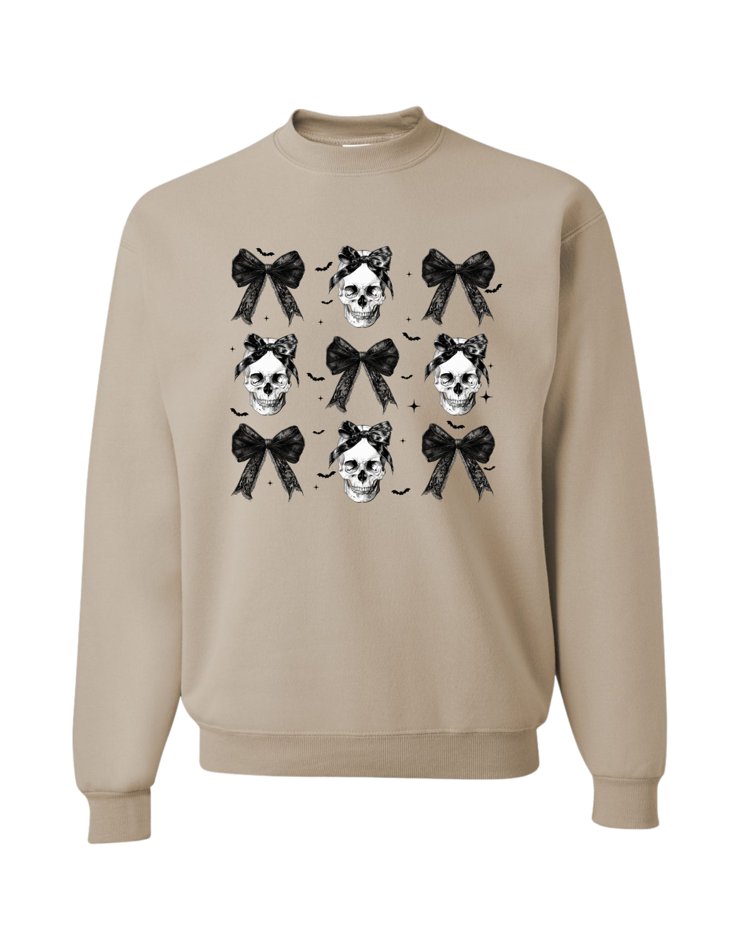 Skull Bow Coquette Crewneck