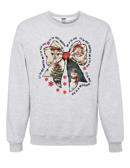 It's the Most Wonderful Time Bow Crewneck