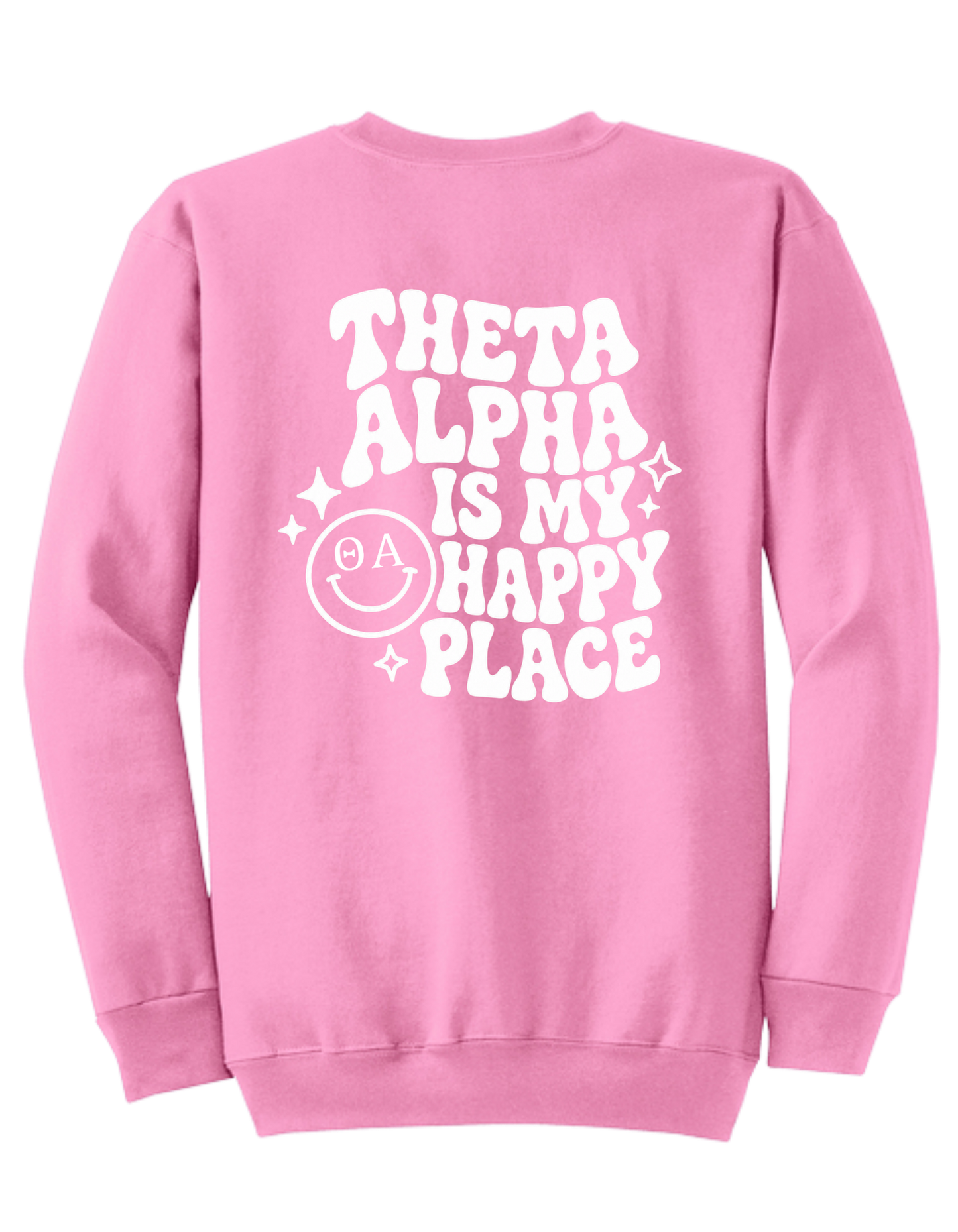 Theta Alpha Is My Happy Place Crewneck