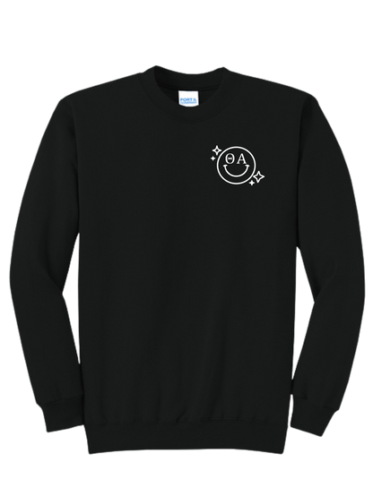 Theta Alpha Is My Happy Place Crewneck