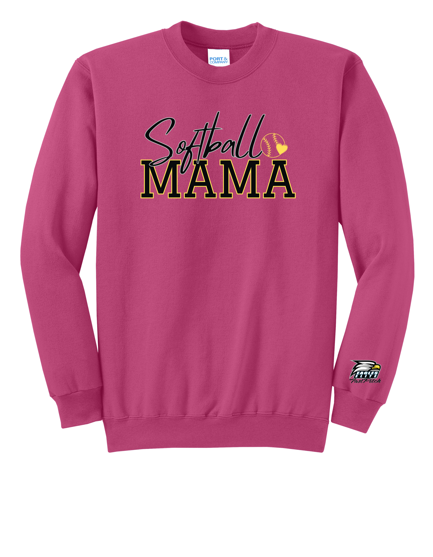 Softball Mama "CUSTOM NAME" Sweatshirt - PLEASE READ DESCRIPTION