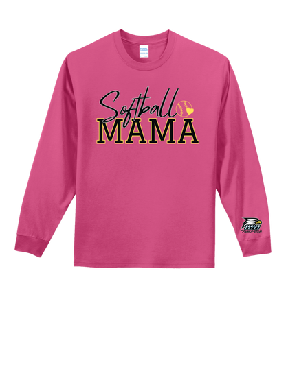 Softball Mama "CUSTOM NAME" Long Sleeve - PLEASE READ DESCRIPTION