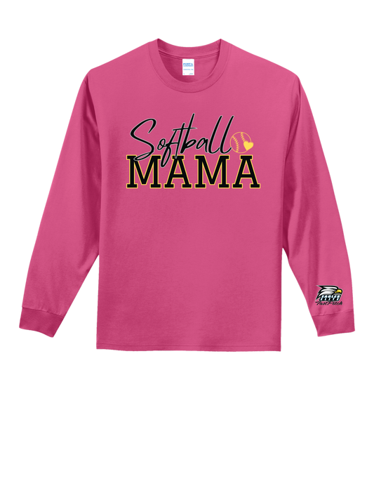 Softball Mama "CUSTOM NAME" Long Sleeve - PLEASE READ DESCRIPTION