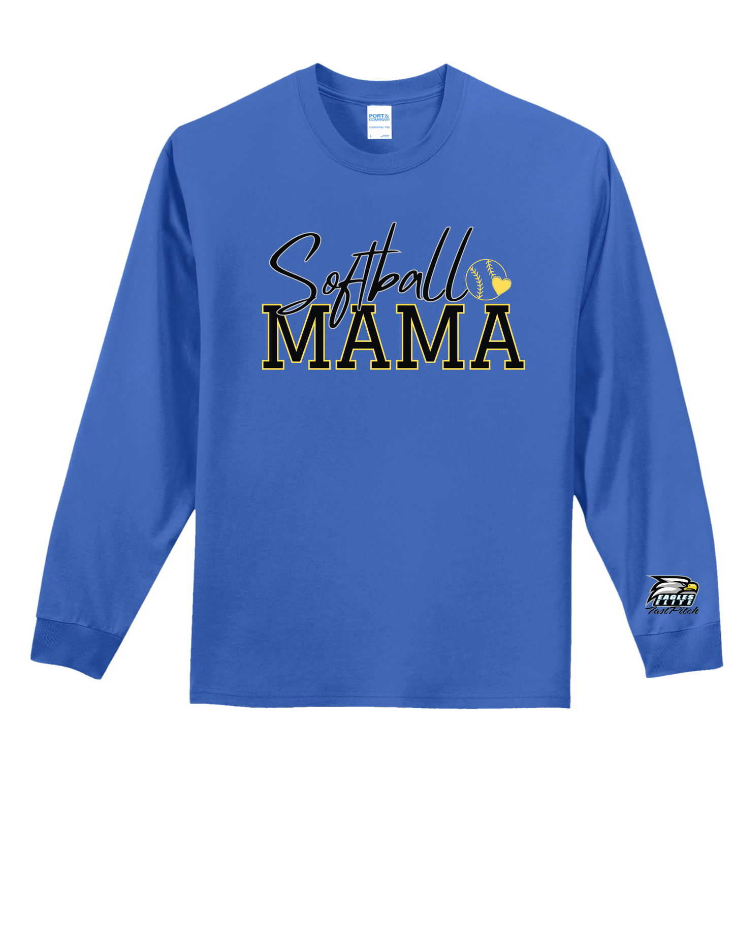 Softball Mama "CUSTOM NAME" Long Sleeve - PLEASE READ DESCRIPTION