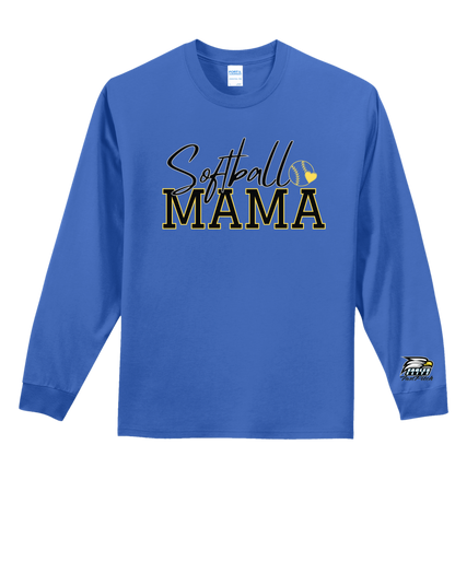 Softball Mama "CUSTOM NAME" Long Sleeve - PLEASE READ DESCRIPTION