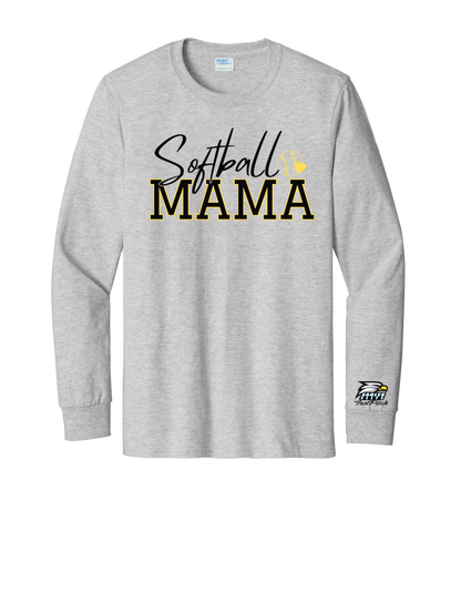 Softball Mama "CUSTOM NAME" Long Sleeve - PLEASE READ DESCRIPTION