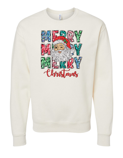 Santa Merry Christmas Crewneck