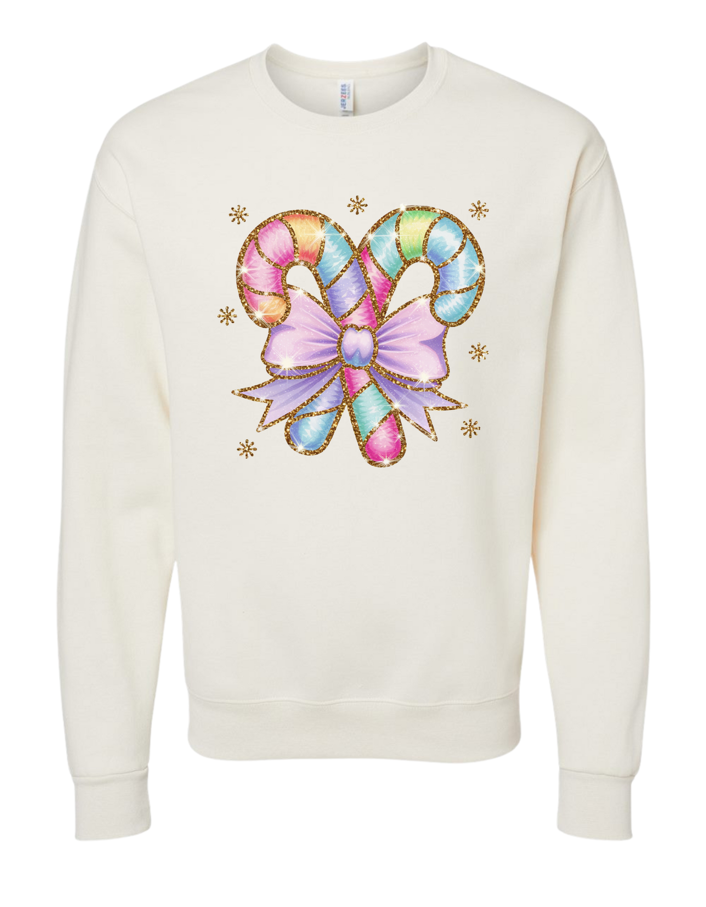 Fun-Filled Candy Cane Crewneck