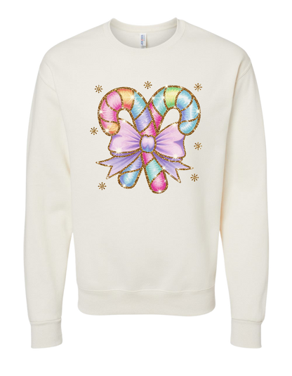 Fun-Filled Candy Cane Crewneck